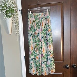 Kona Sol Tropical Floral Maxi Skirt